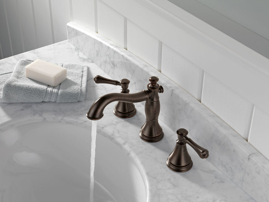 Delta Cassidy 3597LF Two Handle Widespread Bathroom Faucet, venetian bronze - view 4