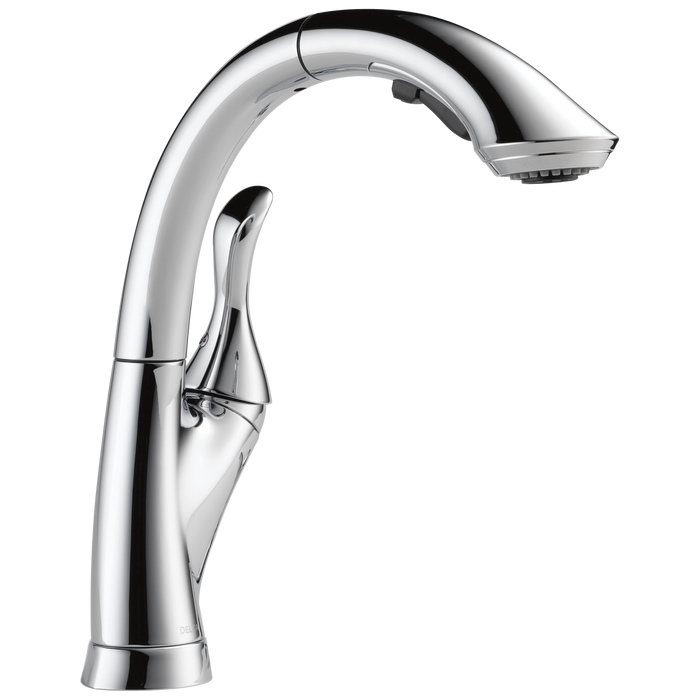 Delta Linden 4153 Single Handle Pull-Out Kitchen Faucet, chrome