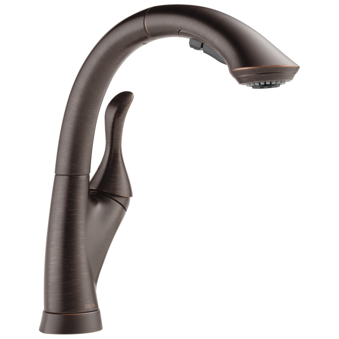 Delta Linden 4153 Single Handle Pull-Out Kitchen Faucet, venetian bronze