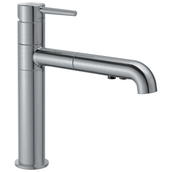 Delta Trinsic 4159 Single Handle Pull-Out Kitchen Faucet, arctic stainless