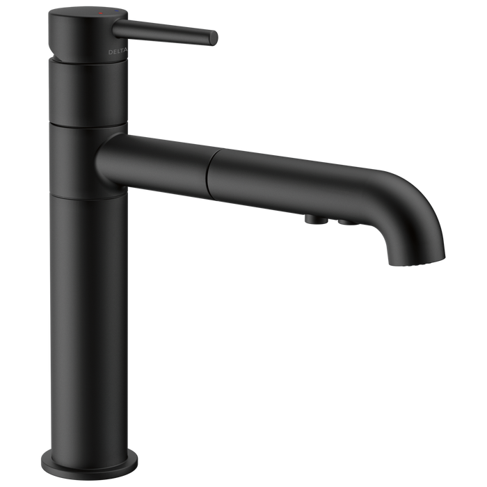 Delta Trinsic 4159 Single Handle Pull-Out Kitchen Faucet, matte black