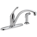 Delta Collins 440 Single Handle Kitchen Faucet with Spray, chrome