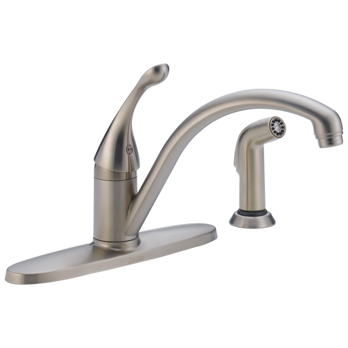 Delta Collins 440 Single Handle Kitchen Faucet with Spray, stainless steel