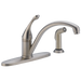Delta Collins 440 Single Handle Kitchen Faucet with Spray, stainless steel