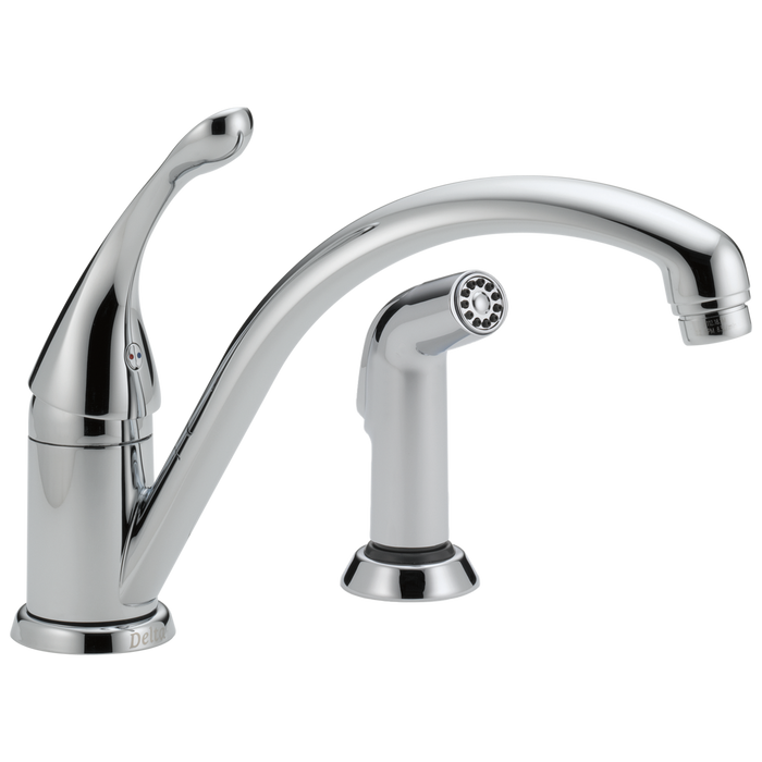 Delta Collins 441 Single Handle Kitchen Faucet with Spray, chrome