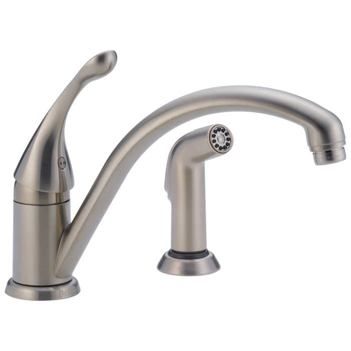 Delta Collins 441 Single Handle Kitchen Faucet with Spray, stainless