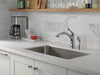 Delta Linden 4453 Single Handle Kitchen Faucet with Spray, arctic stainless - view 2