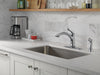Delta Linden 4453 Single Handle Kitchen Faucet with Spray, arctic stainless - view 4