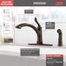 Delta Linden 4453 Single Handle Kitchen Faucet with Spray, venetian bronze - view 4