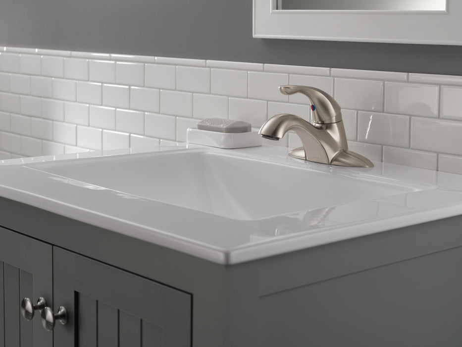 Delta Classic 520 Single Handle Centerset Bathroom Faucet, stainless - view 2