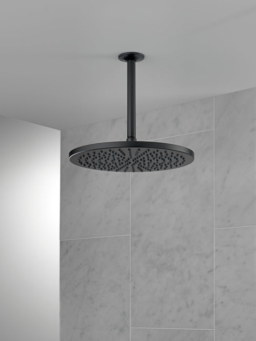 Delta Universal Showering Components 52158 Single-Setting Metal Raincan Shower Head, matte black - view 3