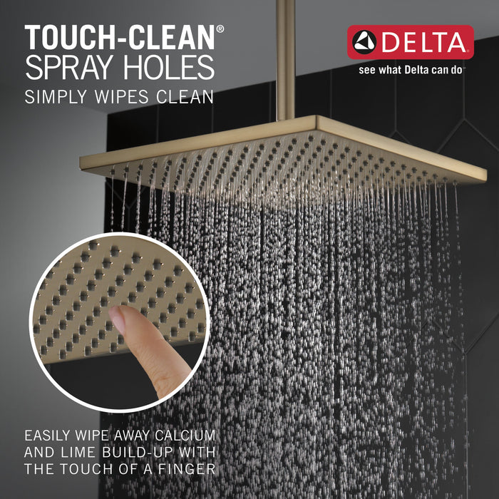 Delta Universal Showering Components 52159 Single-Setting Metal Raincan Shower Head, champagne bronze - view 5