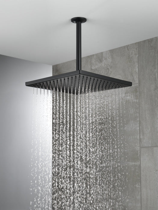 Delta Universal Showering Components 52159 Single-Setting Metal Raincan Shower Head, matte black - view 3