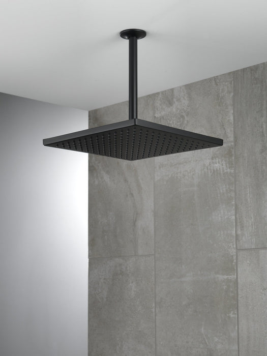 Delta Universal Showering Components 52159 Single-Setting Metal Raincan Shower Head, matte black - view 4