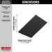 Delta Universal Showering Components 52159 Single-Setting Metal Raincan Shower Head, matte black - view 5