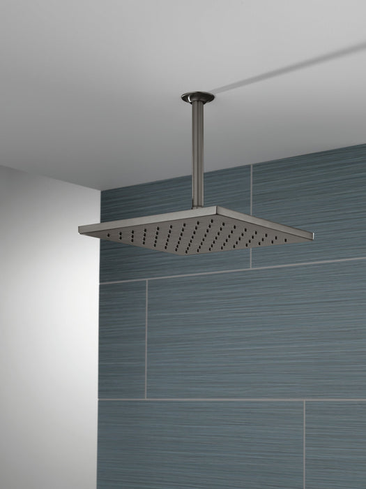 Delta Universal Showering Components 52159 Single-Setting Metal Raincan Shower Head, lumicoat black stainless - view 3