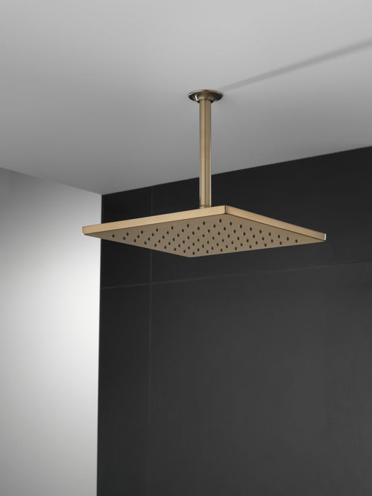 Delta Universal Showering Components 52159 Single-Setting Metal Raincan Shower Head, lumicoat champagne bronze - view 3