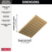 Delta Universal Showering Components 52159 Single-Setting Metal Raincan Shower Head, lumicoat champagne bronze - view 5