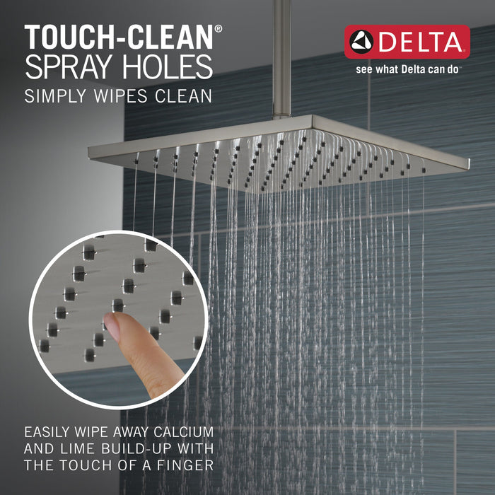 Delta Universal Showering Components 52159 Single-Setting Metal Raincan Shower Head, lumicoat stainless - view 5