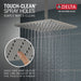 Delta Universal Showering Components 52159 Single-Setting Metal Raincan Shower Head, lumicoat stainless - view 5