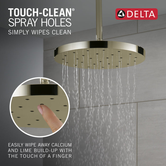 Delta Universal Showering Components 52160 H2Okinetic Single-Setting Shower Head with Ultrasoak, lumicoat polished nickel...