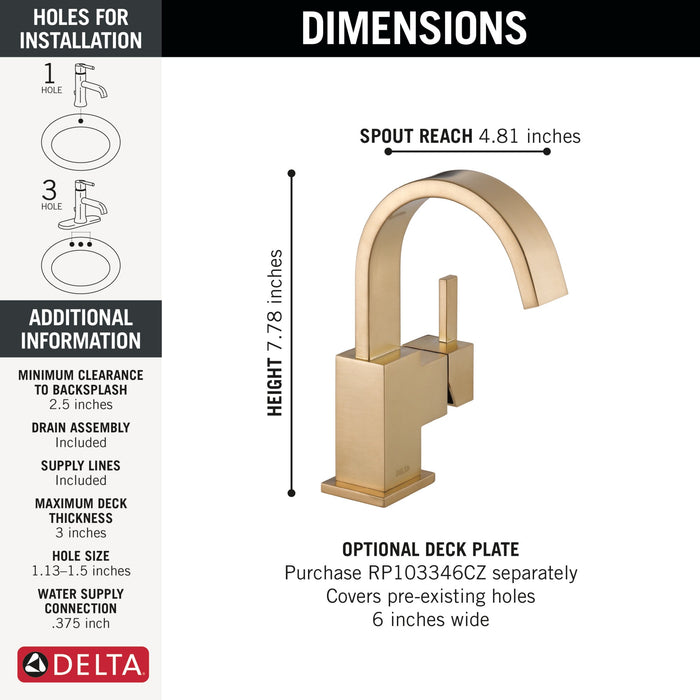 Delta Vero 553LF Single Handle Bathroom Faucet