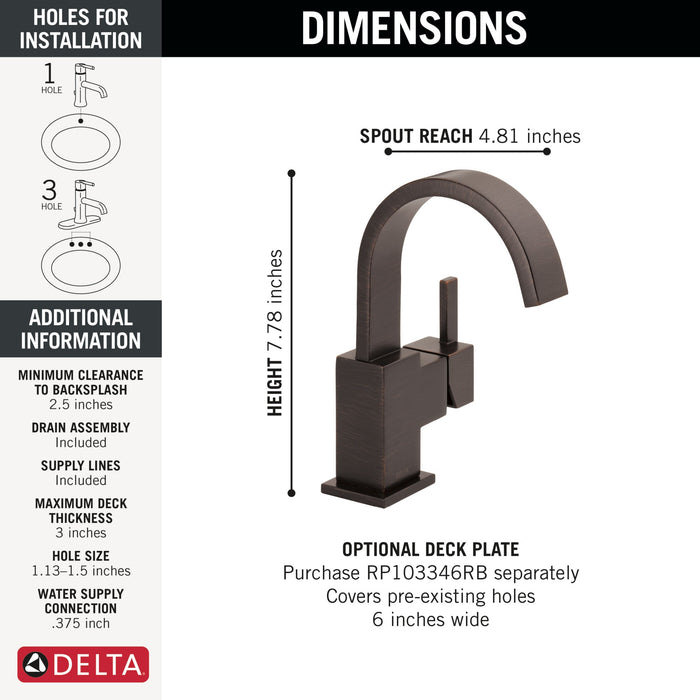 Delta Vero 553LF Single Handle Bathroom Faucet