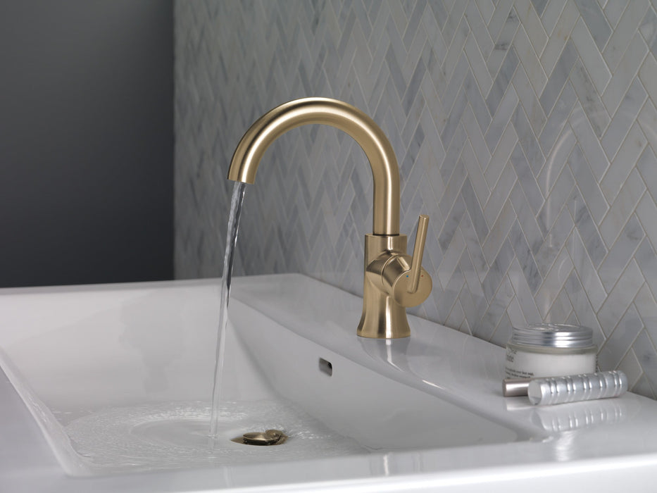 Delta Trinsic 559HA Single Handle High-Arc Bathroom Faucet, champagne bronze - view 4