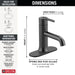Delta Trinsic 559LF Single Handle Bathroom Faucet, matte black - view 5