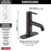 Delta Trinsic 559LF Single Handle Bathroom Faucet, venetian bronze - view 5