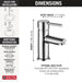 Delta Modern 559LF Single Handle Project-Pack Bathroom Faucet, chrome - view 4