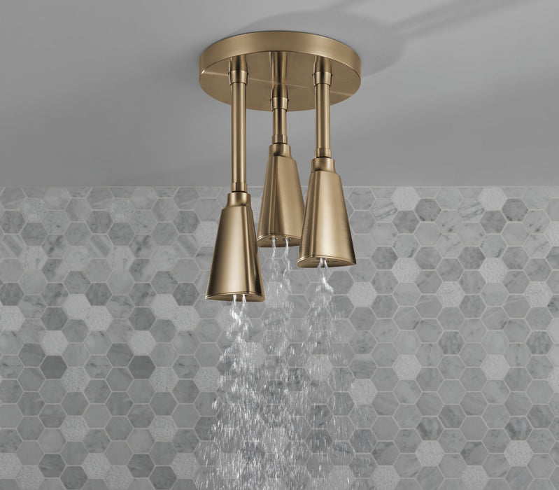 Delta Universal Showering Components 57140 H2OKINETIC Pendant Raincan Shower Head, champagne bronze - view 2