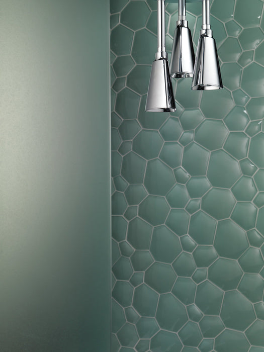 Delta Universal Showering Components 57140 H2OKINETIC Pendant Raincan Shower Head, chrome - view 4
