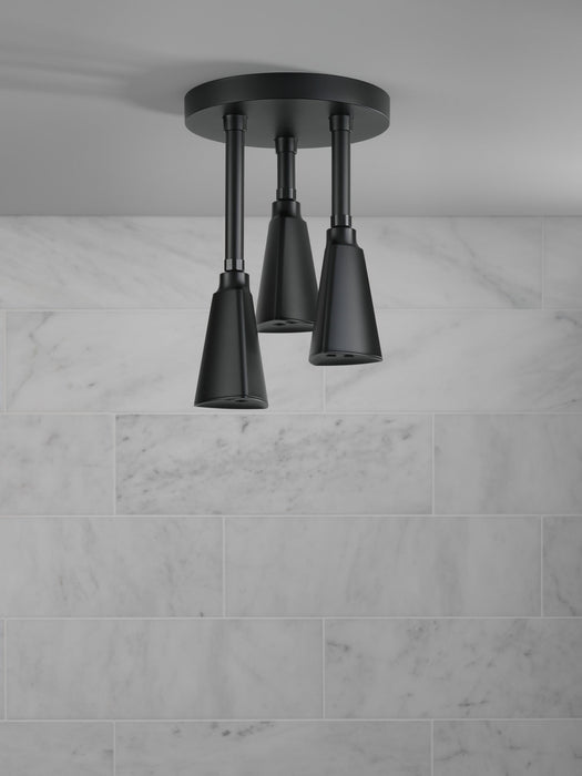 Delta Universal Showering Components 57140 H2OKINETIC Pendant Raincan Shower Head, matte black - view 2