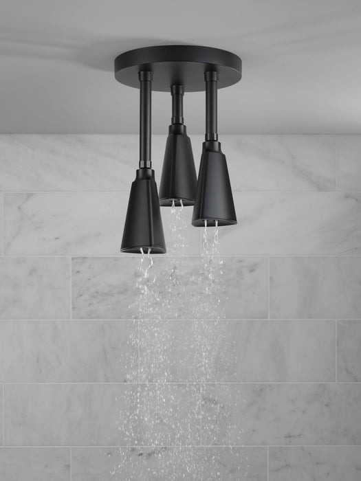 Delta Universal Showering Components 57140 H2OKINETIC Pendant Raincan Shower Head, matte black - view 3