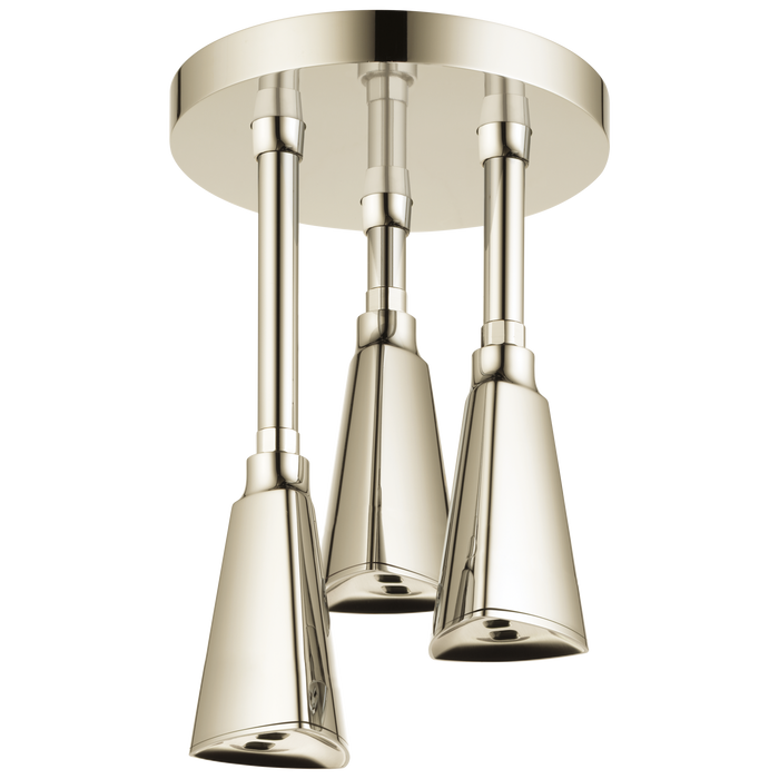 Delta Universal Showering Components 57140 H2OKINETIC Pendant Raincan Shower Head, polished nickel