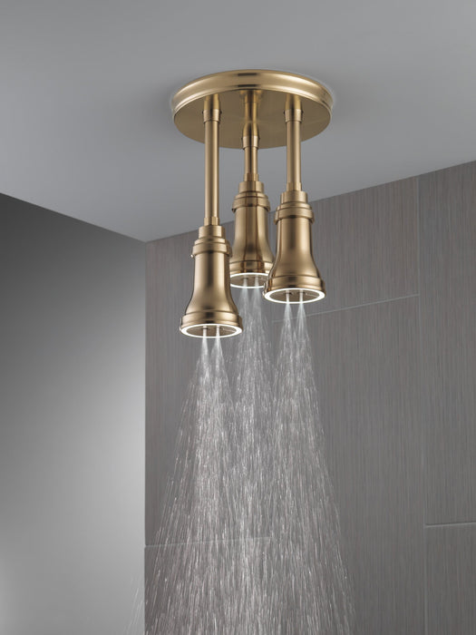 Delta Universal Showering Components 57190 H2OKINETIC Pendant Raincan Shower Head with LED Light, champagne bronze - view 2