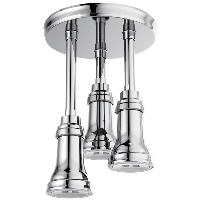 Delta Universal Showering Components 57190 H2OKINETIC Pendant Raincan Shower Head with LED Light, chrome