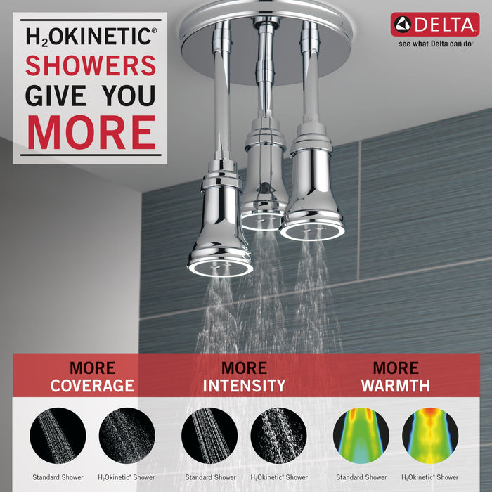 Delta Universal Showering Components 57190 H2OKINETIC Pendant Raincan Shower Head with LED Light, chrome - view 5
