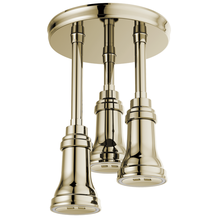 Delta Universal Showering Components 57190 H2OKINETIC Pendant Raincan Shower Head with LED Light, polished nickel