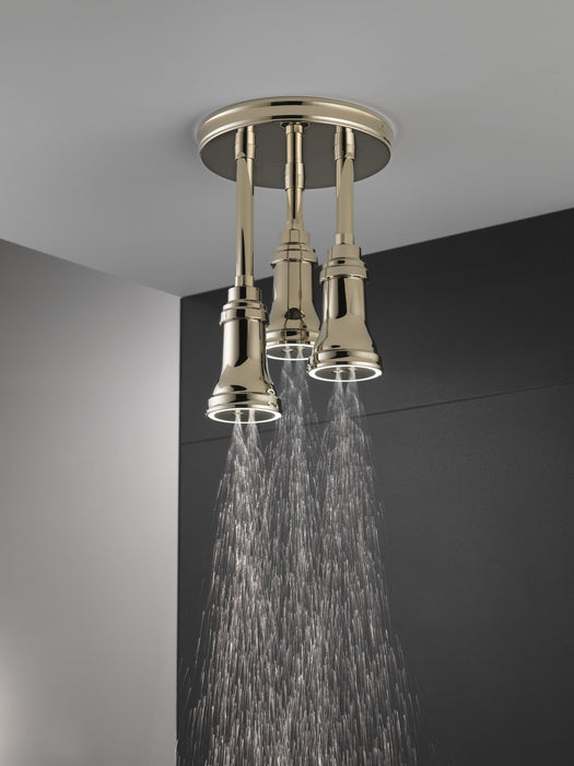 Delta Universal Showering Components 57190 H2OKINETIC Pendant Raincan Shower Head with LED Light, polished nickel - view 2