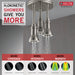 Delta Universal Showering Components 57190 H2OKINETIC Pendant Raincan Shower Head with LED Light, stainless steel - view 5