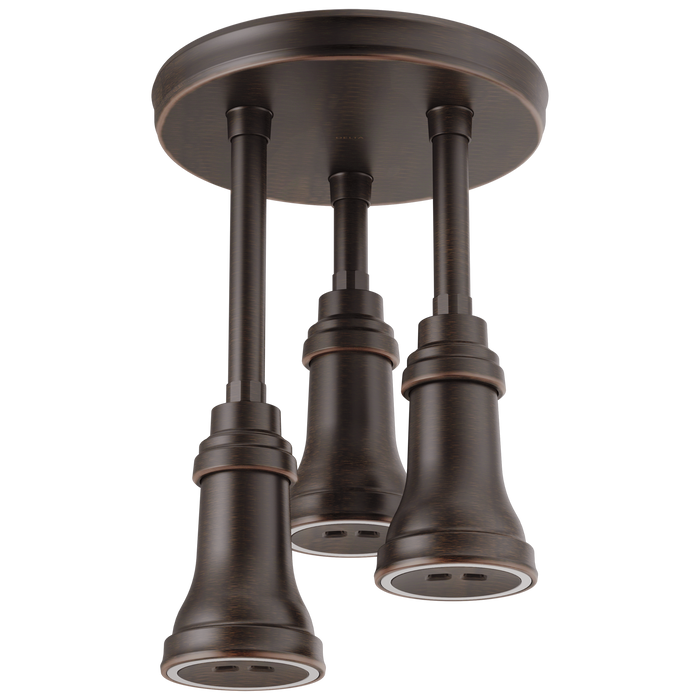 Delta Universal Showering Components 57190 H2OKINETIC Pendant Raincan Shower Head with LED Light, venetian bronze