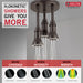 Delta Universal Showering Components 57190 H2OKINETIC Pendant Raincan Shower Head with LED Light, venetian bronze - view 5
