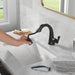 Delta Stryke 577 Single Handle Pull Down Bathroom Faucet, matte black - view 2