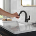 Delta Stryke 577 Single Handle Pull Down Bathroom Faucet, matte black - view 3