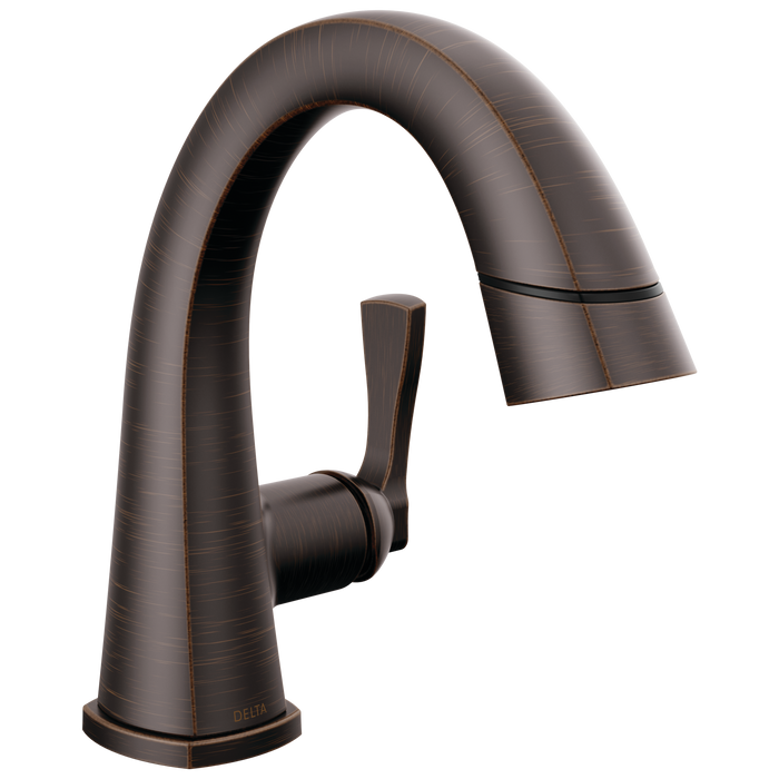 Delta Stryke 577 Single Handle Pull Down Bathroom Faucet, venetian bronze