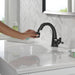 Delta Stryke 5776 Single Handle Pull Down Bathroom Faucet, matte black - view 2