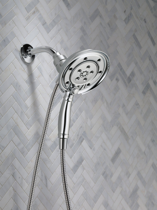 Delta Universal Showering Components 58471 H2OKINETIC In2ition 4-Setting Two-in-One Shower, chrome - view 3
