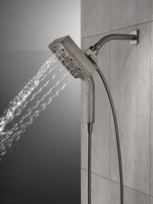 Delta Universal Showering Components 58473 H2OKINETIC In2ition 4-Setting Two-in-One Shower (Recertified)